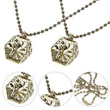 2 Pcs Aromatherapy Perfume Pendant Essential Oil Diffuser Necklaces