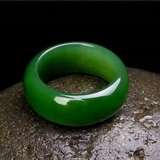 Anillo de Jade Verde Real Natural Genuino Joyería China Dije Estilo Para Mujeres Hombres