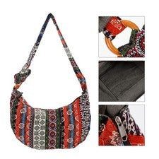 Mujer Estilo Tailandés Hippie Hobo Bolsos de Hombro Bandolera Grande Bolso Mensajero