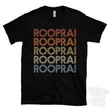 CAMISETA ROOPRAI ESTILO RETRO REPETIDO Hombre y Mujer Novedad Genial Nombre Regalo