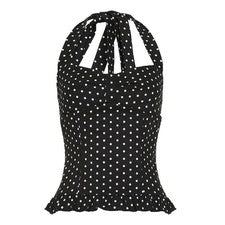 Ropa de mujer moda de verano ocio lunares monocromáticos tops de tirantes para mujer