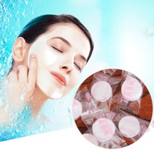 20x Mascarillas faciales blancas naturales comprimidas exfoliación belleza cuidado de la piel Reino Unido