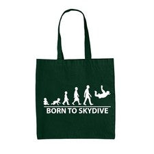 Nacida Skydive - Lienzo Bolsa - Paracaidismo Cielo Bucear Gratis Otoño