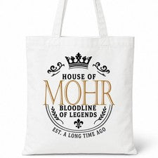 Bolso de Mano House Of MOHR Nombre Familiar Blanco Regalo de Cumpleaños