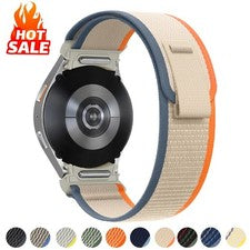 Correa de bucle de nailon para Samsung Galaxy Watch 7/6/5/4/5 Pro/Clásico-Reino Unido