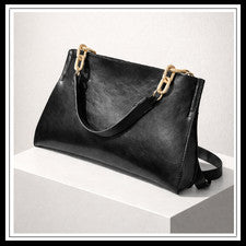 Bolso de hombro bandolera de cuero PU suave de gran capacidad para mujer
