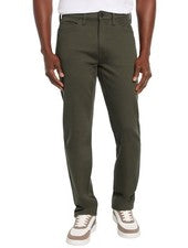 Pantalones de hombre Express ajustados 5 bolsillos oliva 36 X 32 nuevos con etiquetas precio de venta sugerido por el fa