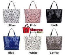 Luminoso Bolso de Mano Geométrico Mujer Holográfico Reflectante Bolso Informal de Hombro Nuevo