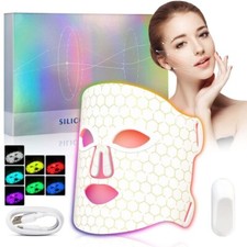 Mascarilla facial LED antienvejecimiento 7 colores fotón terapia de luz cuidado de la piel arrugas regalo