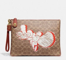 Muñequera Coach X nueva con etiquetas + Serf grande Turnlock en lona exclusiva