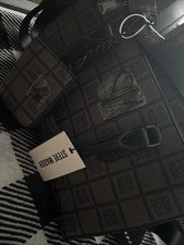 Cartera para mujer Steve Madden negra y gris