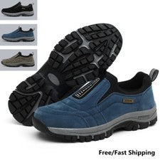 Zapatillas deportivas para hombre para correr al aire libre sin cordones informales para caminar zapatos para senderismo