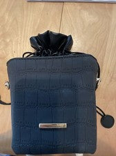 Bolso Cubo Croc Repujado Cordón Clásico Moderno Único 7 X 5 X 5