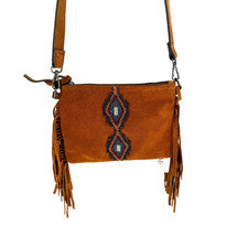 Bolso Bandolera Shyanne Para Mujer Sierra Gamuza Vaquera Western Cuentas Festival NUEVO