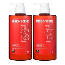 Champú Miseenscène Perfect Super Rich Serum Cuidado de Daños 900 ml × Paquete de 2