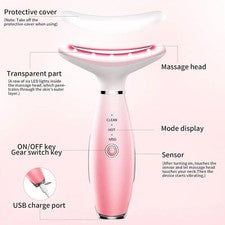 Masajeador facial de cuello, herramienta de masaje facial para el cuidado de la piel, masajeador facial 3 en 1, Sc facia