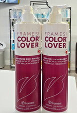 (2) Mascarilla rica en humedad Framesi COLOR LOVER 16,9 OZ ¡Cada una se envía desde mi salón!!