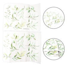 Rejuvenece tu espacio vital con pegatinas de pared de hojas verdes para decoración del hogar