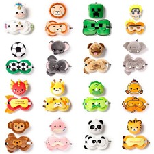 AHORA MEDIO PRECIO Almohada de viaje de felpa y máscara para ojos Minecraft unicornio dinosaurio animales