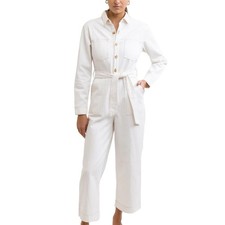 RHYTHM SWANSEA BOILER SUIT WHITE