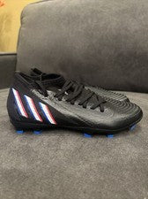 Botines de fútbol Adidas Predator Edge .2 para hombre terreno firme negros GW2271 NUEVOS talla 5,0