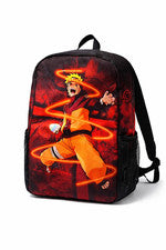 Mochila Naruto Anime 16" - Bolso Escolar Tamaño Completo para Niños Adolescentes Adultos Bolsa de Libros
