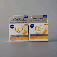 2xNIVEA Q10 Energy Anti Arrugas Cuidado de Día Fps 15 Facial Cada 50 ML - Nuevo
