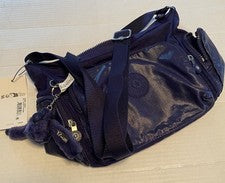 Bolso Bandolera Pequeño Kipling Gabbie S Berenjena Nylon Cartera de Viaje Nuevo con Etiquetas Precio de Venta sugerido p