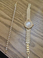 Juego de reloj y pulsera para mujer
