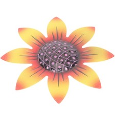 Decoración de flores de pared decoraciones colgantes para el hogar metal girasol escultura manualidades