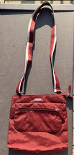 Bolso de Viaje Bandolera Baggallini Nylon Cartera Ajustable Rayas Correa con Correas