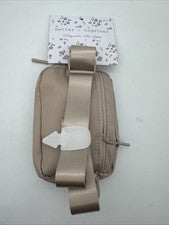 Riñonera de cinturón de tela crema Design NY bolsa de viaje riñonera de cadera