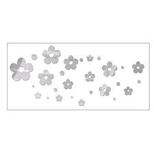 1 juego de pegatinas de pared acrílicas pegatinas de flores para decoración de pared de habitación y hogar