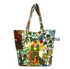 Bolso de mano indio blanco Frida Kahlo mujer moda bolso de hombro bolso