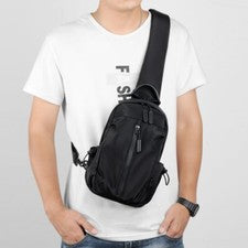 Bolso Bandolera para Hombres Mujeres Pequeño Nylon Hombro Pecho Bandolera Impermeable Viaje