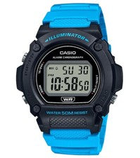 CASIO W-219H-2A2VDF OROLOGIO UOMO DIGITALE AZZURRO 47mm SOTTOCOSTO