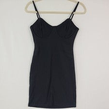 NUEVO Vestido Sexy Para Mujer Liz & Sara Negro ceñido al cuerpo Moda Elástico. Talla M