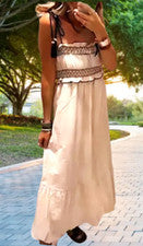VESTIDO ZARA STRETCH TOP MIDI CORREA ESPAGUETI talla S
