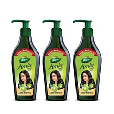 Paquete de aceite capilar Dabur Amla 550 ml x3 - Cuidado capilar más fuerte, largo y grueso