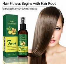 Spray para el crecimiento del cabello de jengibre cuidado de raíces a base de hierbas cuero cabelludo suero nutritivo 30