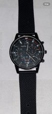 Reloj Hombre Acero Inoxidable Negocios Moda Plateado/Negro Cuarzo Pieza Moderna