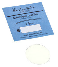 Cristal de reloj cristal mineral cristal de repuesto arqueado 1 mm grosor Ø 17 - 35 mm Eichmüller
