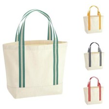 Bolso de mano de lona de algodón orgánico ecológico premium pesado 19 litros