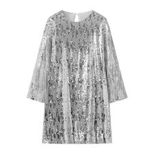 Lo último Para mujeres Elegante Moda Francés Flecos Lentejuelas Mini Vestido Informal Baile de graduación Fiesta