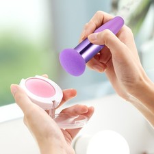 3 Piezas Herramientas de Belleza Aplicador Cosmético Mezcla Esponjas para Maquillaje Lavable