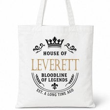 Bolso de Mano LEVERETT Casa del Apellido Algodón Idea de Regalo