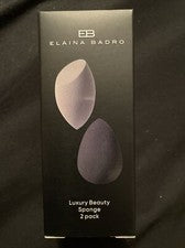 Paquete de 2 esponjas de belleza de lujo Elaina Badro - negras y grises