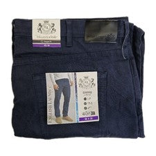 Pantalón chino estilo lona elástico azul noche 0569 English Laundry para hombre W40xL34