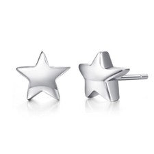 Pendientes pequeños estrella plata de ley 925 mujer niña pendientes