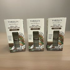 3x Aceite de perfume enrollable de coco Yardley London 10 ml 0,34 oz tamaño de viaje